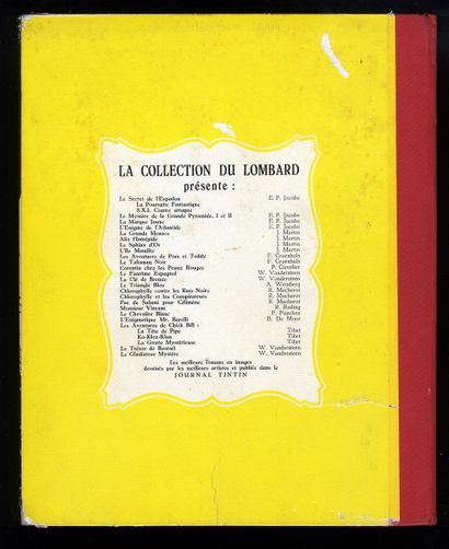 null TIBET. Chick Bill. La Grotte mystérieuse. Dargaud, 1958. Édition originale française....
