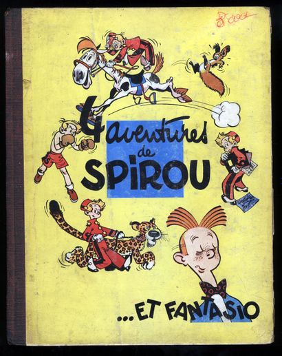 null André FRANQUIN. 4 adventures of Spirou...and Fantasio. Dupuis, 1950. Belgian...