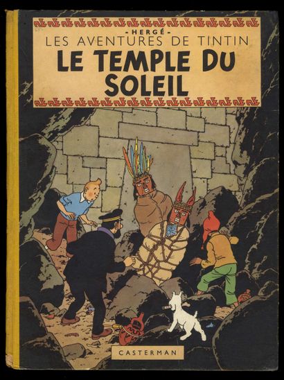 null HERGÉ. Les Aventures de Tintin. Le Temple du soleil. Casterman, 1949. Édition...