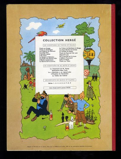 null HERGÉ. Les Aventures de Tintin. Tintin au Tibet. Casterman, 1960. Édition originale...