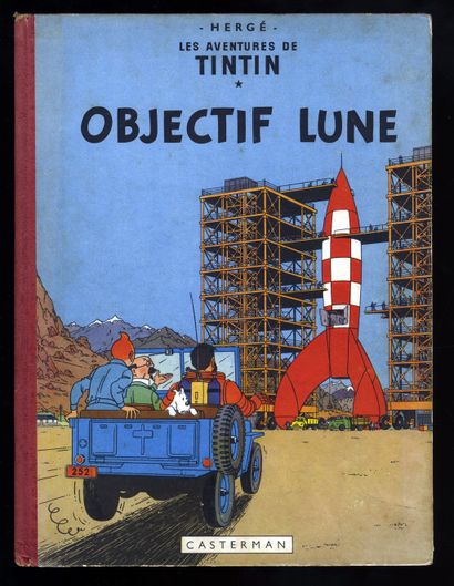 null HERGÉ. Les Aventures de Tintin. Objectif lune. Casterman, 1953. Édition originale,...