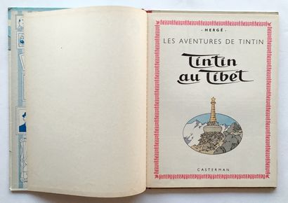 null HERGÉ. Les Aventures de Tintin. Tintin au Tibet. Casterman, 3e trimestre 1960....