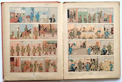 null HERGÉ. The Adventures of Tintin. The Blue Lotus. Casterman, 1946. First color...
