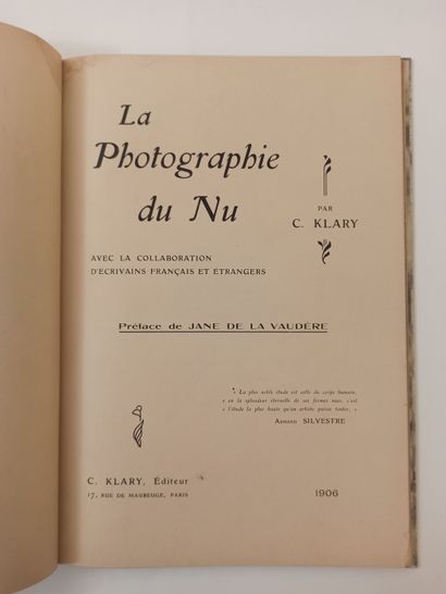 null LOT OF 4 VOLUMES. THE REVIEW OF THE PHOTOGRAPHY. Fourth year. Photo club of...