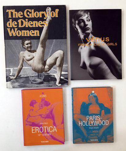 null LOT DE 4 VOLUMES. Andre de DIENES. The Glory of Dienes women. Elysium publishers,...