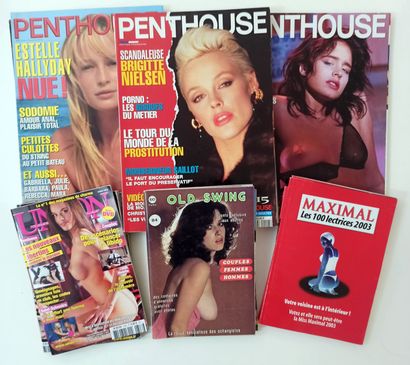 null 200 REVUES ET MAGAZINES. Dont Lui, Penthouse, Playboy, etc. Joint : 30 cassettes...