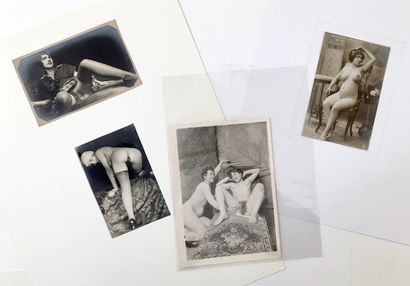 null GRUNDWORTH, Jean ÀGELOU & divers. Études de nu et pornographies, vers 1930....