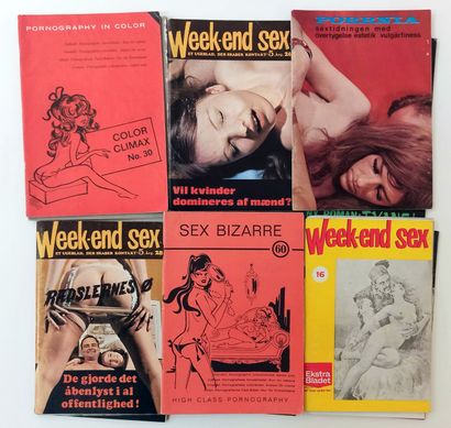 null COLOR CLIMAX, WEEK-END SEX et divers. 15 brochures.