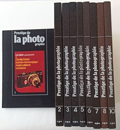 null LOT OF 9 VOLUMES. Prestige of photography. N°1, 2, 3, 4, 5, 6, 7, 8, 10. Quarterly...