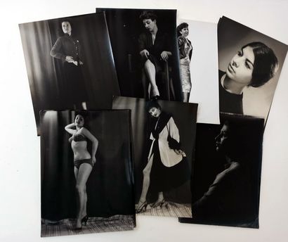 null Jacques EXERTIER. Mode, lingerie et portraits, vers 1950-1960. 120 épreuves...