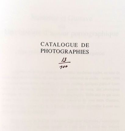 null [CATALOGUES]. Préface de Jean-Pierre BOURGERON. Catalogue de photographies et...