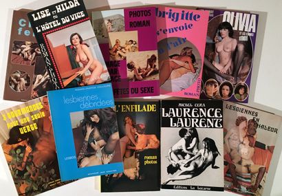 null 14 ROMANS-PHOTOS, Années 1970-1980, dont : L'Enfilade ; Lesbiennes débridées...
