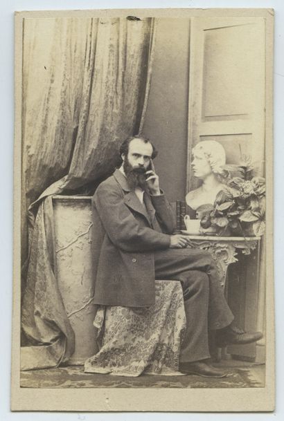 null 
Heinrich PETRI (1834-1872), peintre prussien. Épreuve d'époque sur papier albuminé,...