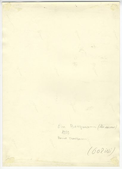 null MINE. Ein Bergmann [Un mineur], 1959. Épreuve argentique d'époque, 34 x 24,5...