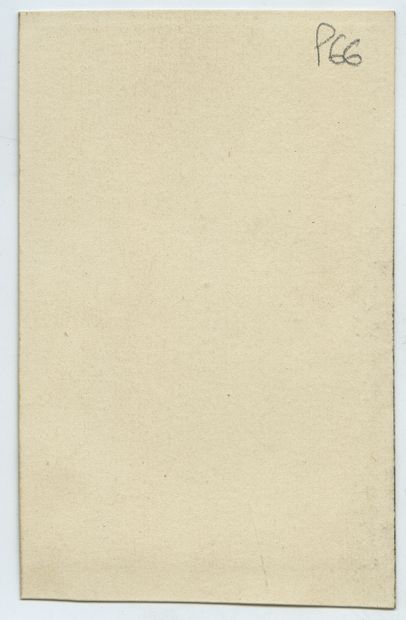 null 
[Unidentified Artist]. Vintage print on albumen paper, business card size,...