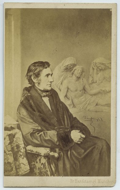  Ernst RIETSCHEL (1804-1861), sculpteur saxon. Épreuve d'époque sur papier albuminé,...