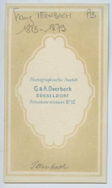 null 
Franz ITTENBACH (1813-1879), German religious painter. Vintage print on albumen...