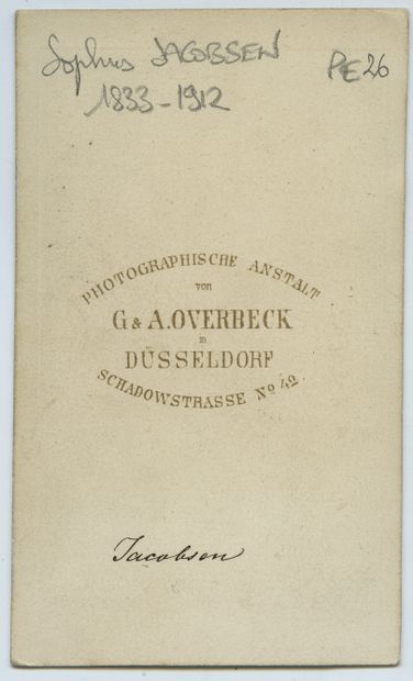  Sophus JACOBSEN (1833-1912), peintre norvégien. Épreuve d'époque sur papier albuminé,...
