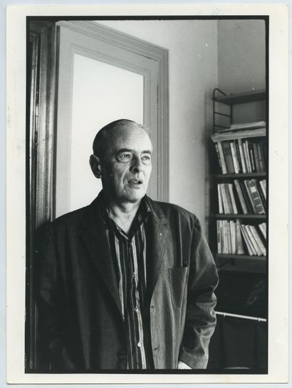 null 
Witold 
GOMBROWICZ (1904-1969), Polish writer. Vintage silver print, 24 x 17.5...