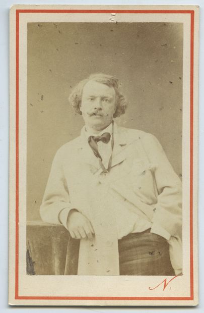 null Félix NADAR (1820-1910), photographer. Vintage print on albumen paper, business...