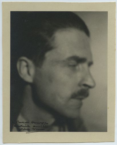 null Pierre CORNU (1893-1996), painter. Vintage silver print, 19,6 x 16 cm. Sent...