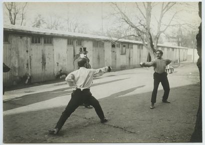 null FENCING. Charles MAURRAS (1868-1952), journalist, essayist, politician and poet,...