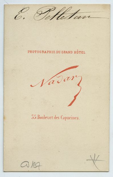 null Eugène PELLETAN (1813-1884) writer, journalist and politician. Vintage print...