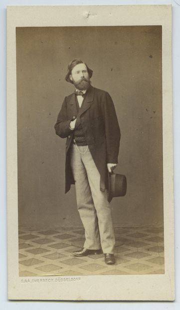  Julius AYERLE (1826-1873), peintre et sculpteur allemand. Épreuve d'époque sur papier...