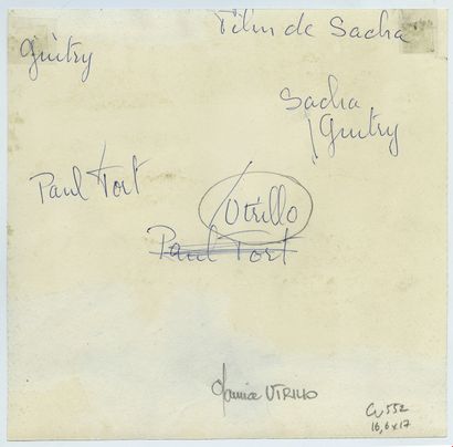 null Maurice UTRILLO (1883-1955), painter of the École de Paris, accompanied by Sacha...