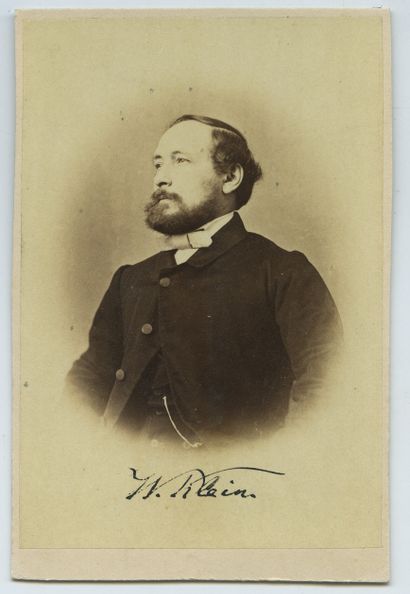  Wilhelm KLEIN (1821-1897), peintre allemand. Épreuve d'époque sur papier albuminé,...