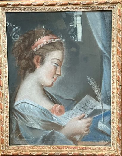null Ecole Française du XVIIIe siècle

Portrait de jeune fille à la lecture

Pastel

Encadré...