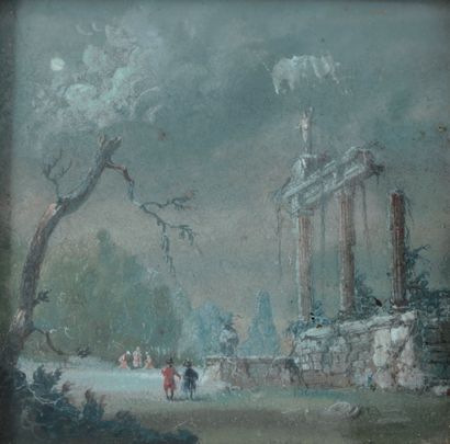 null École du XVIIIe dans le goût de Jean-Baptiste LALLEMAND (1716-1803)

Promenade...