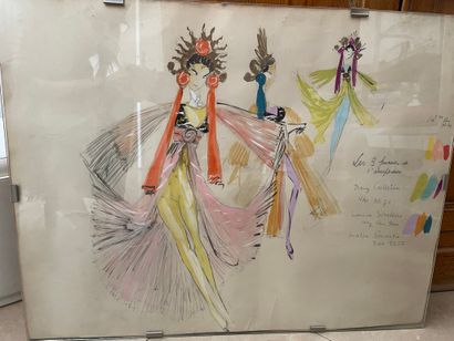 null 
Christian BERARD (1902-1949) attribué à




Projet de costume pour un ballet,...