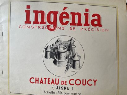INGENIA 
Maquette du château de Coucy (Aisne)...
