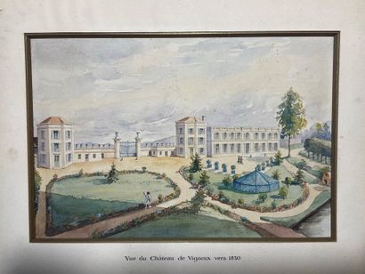 null Vue du Château de Vigneux vers 1830

Aquarelle 

Dans un montage qui porte le...