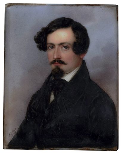 null Jakob SPELTER (act.1820-1856) Portraits du Baron et de la Baronne Louis Freystedt,...