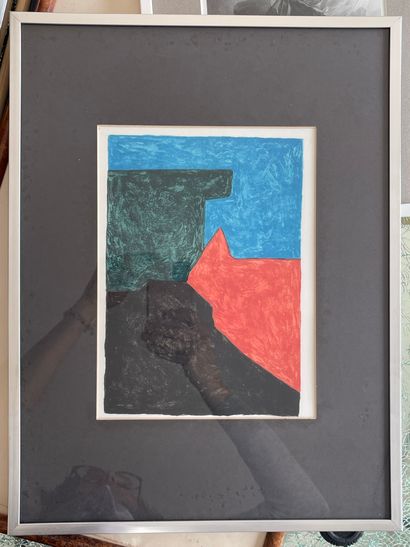 null Serge POLIAKOFF (1900-1969)

Composition abstraite en noir rouge, bleu et vert,...