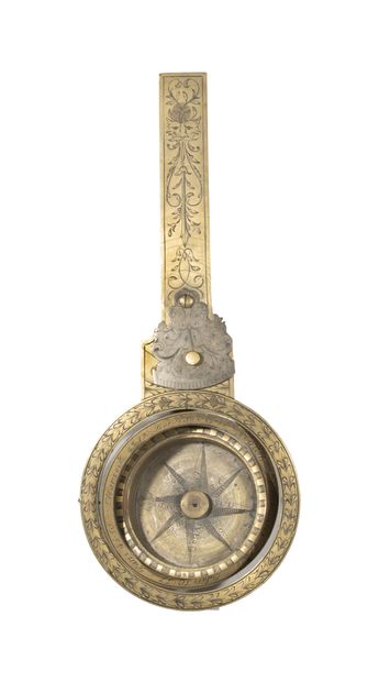 null Marine compass

bronze

engraved on the back P Du Val 1680 for Pierre

Duval...
