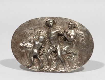 null Medallion representing a Bacchanal

silver or silver-plated bronze; the cup...
