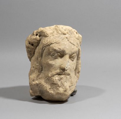 null Head of Christ in limestone

carved, head girded with a crown

of braided thorns.

Middle...