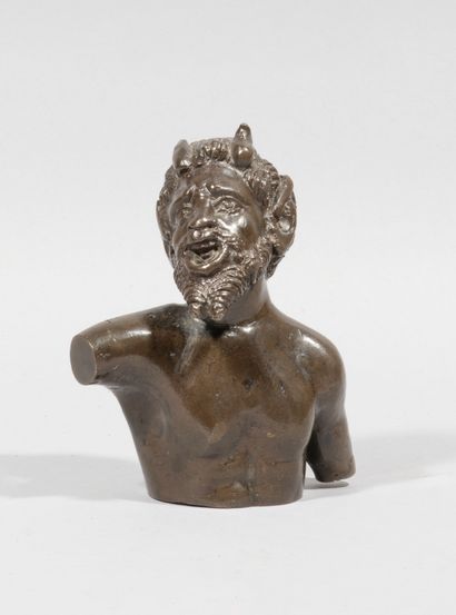 null Bust of Satyr

bronze, brown-green patina

Italy, 19th century, after Severo...