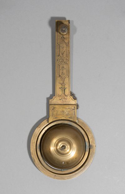null Marine compass

bronze

engraved on the back P Du Val 1680 for Pierre

Duval...
