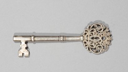 null Key in silver bearing the figure C interlaced under

ducal crown

France, early...