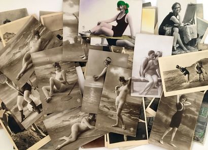 null Jean AGELOU, NOYER, PC, SUPER, REX and others. Nude and swimsuit studies, circa...