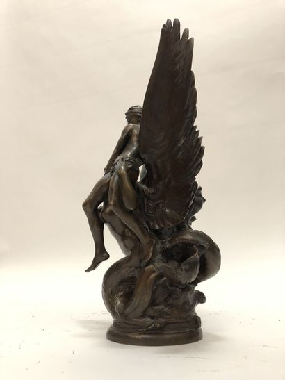 null Denys PUECH (1854-1942) - BARBEDIENNE. The Siren, Rome, 1890. Bronze, 48,5 cm....