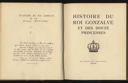 Pierre LOUŸS. History of king Gonzalve and...
