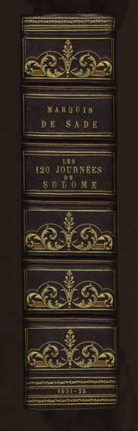 null [ENRICHED WITH 18 AQUARELLES] Marquis de SADE. The 120 days of Sodom. Critical...