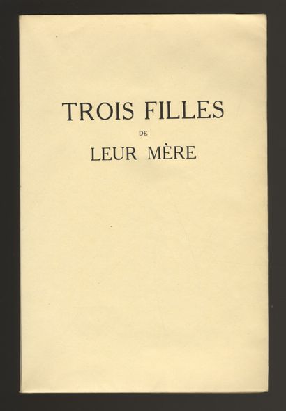 null [Pierre LOUYS - Marcel VERTÈS]. For Three Daughters of their Mother. Seventeen...