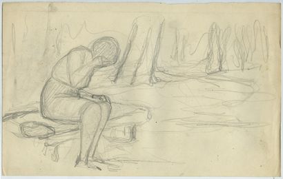 null Frans de GEETERE (1895-1968). Erotic scenes, around 1950. 19 drawings and sketches,...