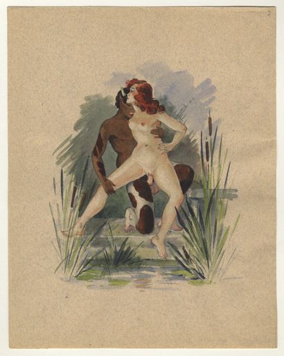 null [22 AQUARELLES ORIGINALES] Pierre RONSIN (actif vers 1930). Illustrations pour...
